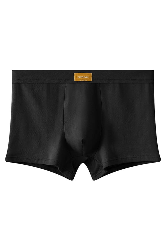 Mens Woven Boxer Shorts 100% Cotton with Covered Waistband Comfortable Loose Fit, Classic Full Cut Plaid Boxers Mens Underwear Briefs,Black-2XL
