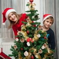 thumbnail image 7 of 15Pcs Christmas Tree Ornaments Velvet Balls - Shatterproof Xmas Bulbs Decorations Set 3.15 inch, 7 of 7