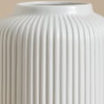 thumbnail image 3 of ILLUVA 10" Floral White Ceramic Vase, 3 of 6