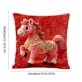 thumbnail image 3 of Fundas de almohada decorativas cuadradas de 45 x 45 cm con cremallera oculta | Fundas de cojín de tela suave para sala de estar, sofá y dormitorio, 3 of 7