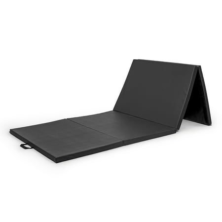 CAP Barbell All Purpose Folding Exercise Training & Gymnastics Balance Mat 10' x 4' x 2" Thick, Black