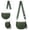 colorB, variant on EDFRWWS Nylon Crossbody Bag Zipper Bum Bag Spacious Sling Shoulder Bag for Women (Beige)