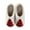 A-Red, variant on Honeeladyy Christmas Women Men Cozy Slippers Indoor House Shoes Slip on Non-Slip Warm Winter Bedroom Slippers