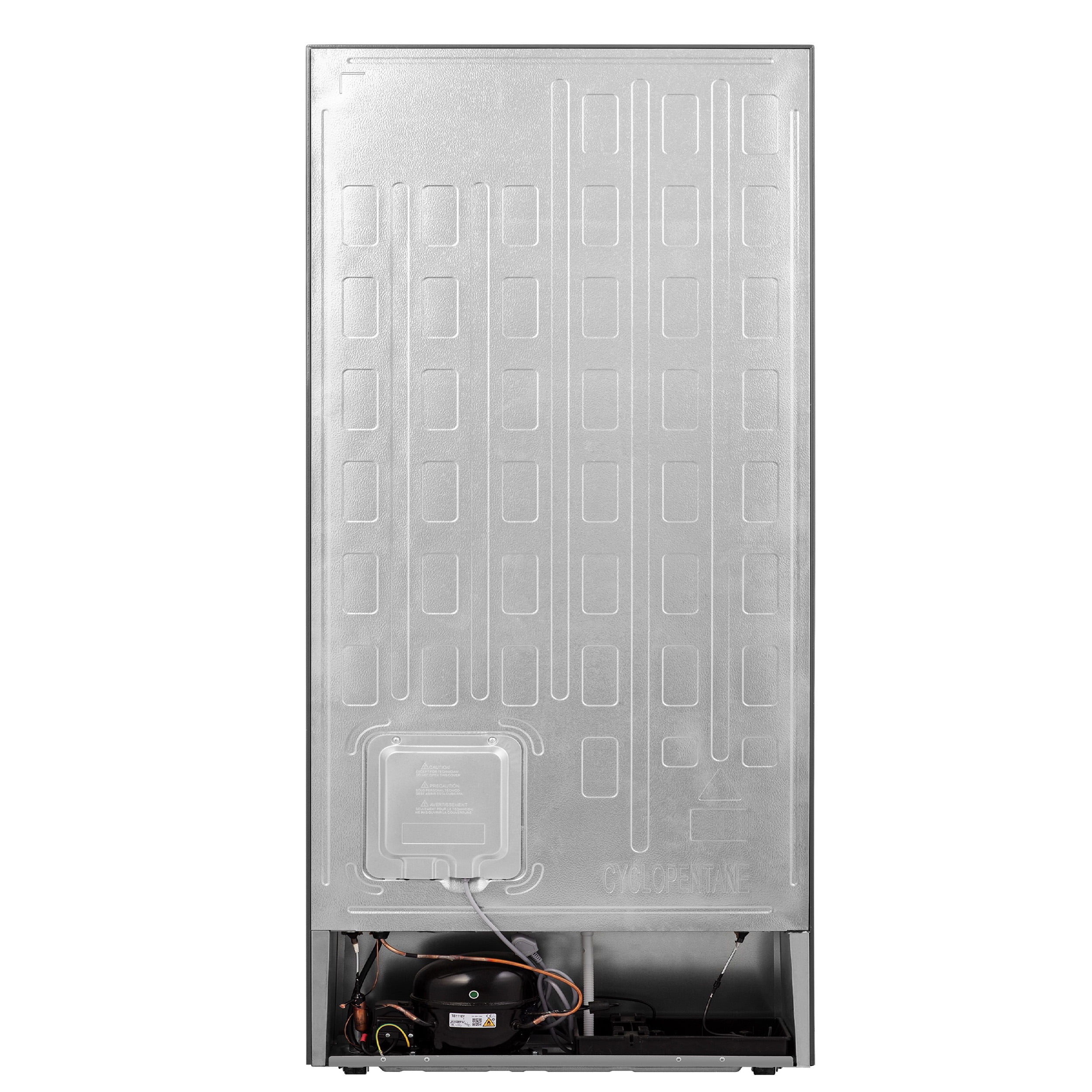 FORNO Maderno 28" Right Swing Convertible Freestanding Refrigerator/Freezer in Stainless Steel 13.6 cu.ft.