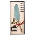 thumbnail image 1 of Juego De Bolígrafos De Pluma Vintage, Bolígrafo Oblicuo Verde Oscuro Nacarado Con Bolígrafo De Regalo De Tinta Con 5 Puntas De Repuesto, Kit De Pluma De Pluma De Inmersión Para Cumpleaños, Año Nuevo Irene Inevent EL014359-01, 1 of 5