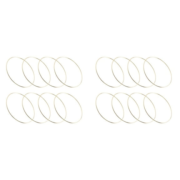16 Pack 10 Inch Gold Dream Catcher Metal Rings Floral Hoops Wreath Macrame Creations Ring for DIY Crafts