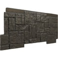 thumbnail image 3 of Ekena Millwork 49"W x 24 1/2"H x 1 1/4"D Castle Rock Stacked Stone, StoneWall Faux Stone Siding Panel, River Moss, 3 of 11