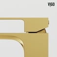 thumbnail image 7 of Vigo Vgt2087 Dunn 16" Concrete Vessel Bathroom Sink - Matte Brushed Gold, 7 of 7