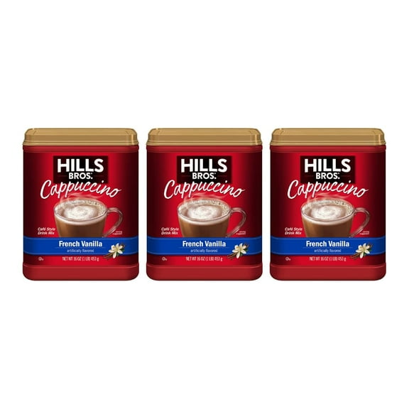 Hills Bros Cappuccino French Vanilla (16 Ounce (Pack Of 3))