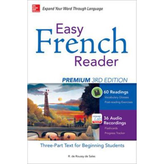 Pre-Owned Easy French Reader Premium, Third Edition: A Three-Part Text for Beginning Students + 120 Minutes of Streaming Audio (Paperback) 0071850171 9780071850179