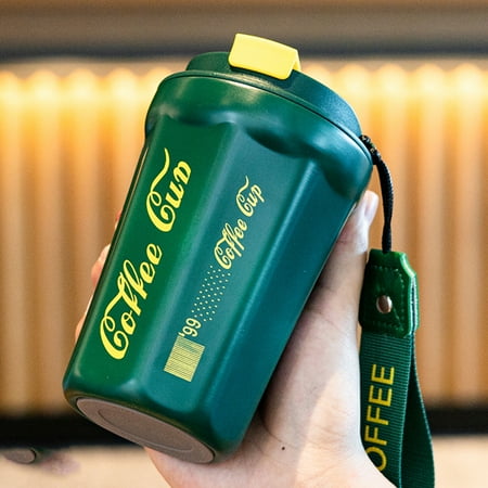 

Thermal Insulation Cup Coffee Thermos Jug in 5Colors:Black Yellow Green White Red for Coffee Tea Milk Beverage