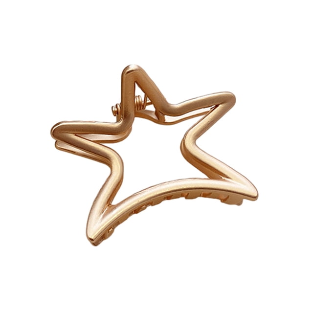 Sonducket Horquillas para el cabello Estrella de cinco puntas Clip de metal Pinzas para el cabello Niñas Sombreros Coreano Hueco Accesorio Type3 NO3