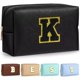 thumbnail image 1 of Bolsa de cosméticos con inicial TOPEAST, neceser de viaje impermeable de piel sintética, regalo con monograma para mujer, regalo de cumpleaños personalizado para amigas, accesorio bonito para niñas (K, 1 of 5