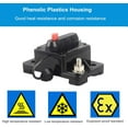 thumbnail image 5 of Circuit Breaker With Manual Reset 12V-36V Dc Waterproof Surface Mount For Car Audio Rv Marine Boat Truck Trolling Motors, 30-300A Car Speaker Resettable Fuse, 5 of 5