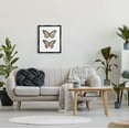 thumbnail image 2 of Stupell Industries Butterfly Wings Insect Portrait Graphic Art Jet Black Floating Framed Canvas Print Wall Art, Design by House Fenway, 2 of 8