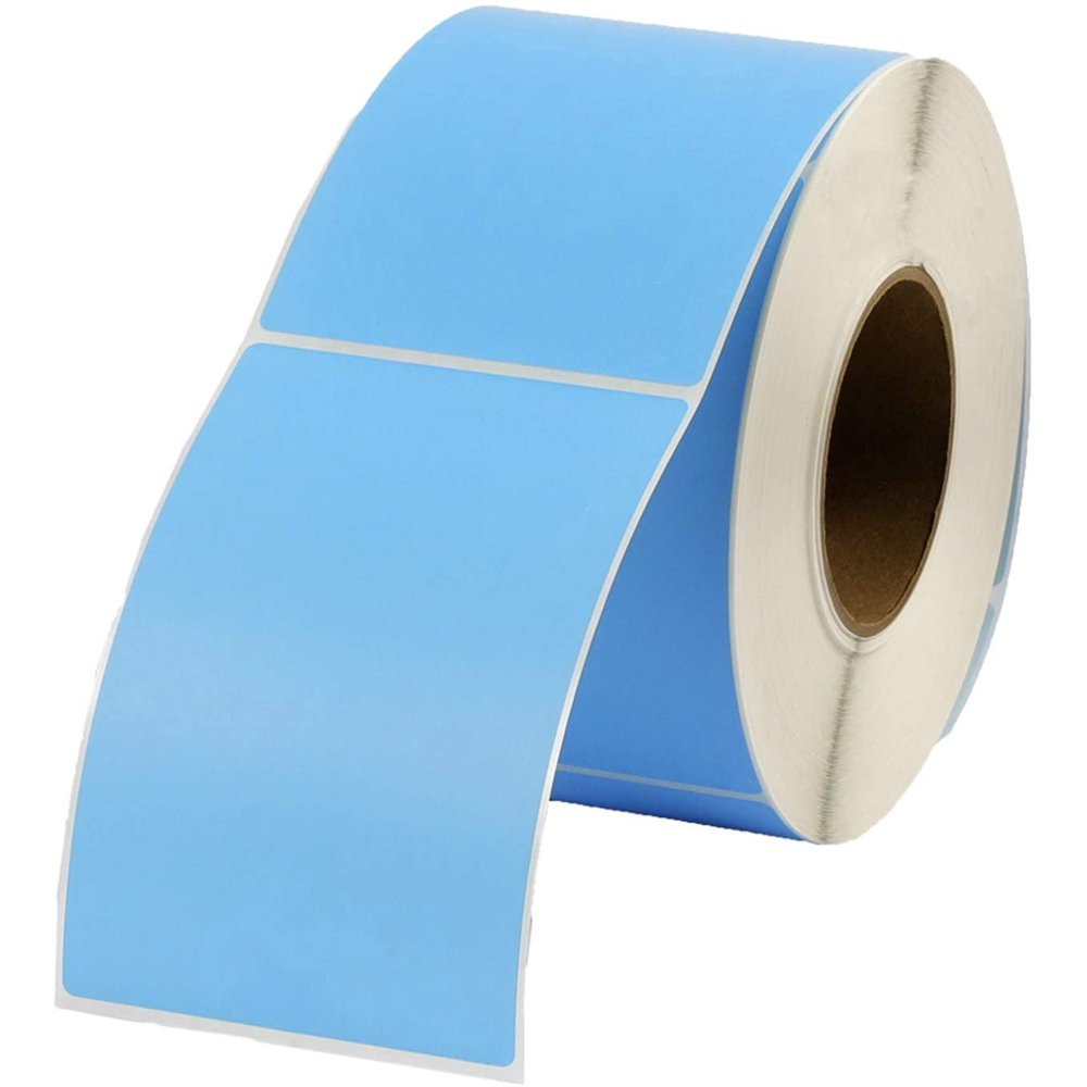 AMZ Supply 4000 Pack of Thermal Transfer Dark Blue Labels 4" x 6" Thermal Shipping Label with 3