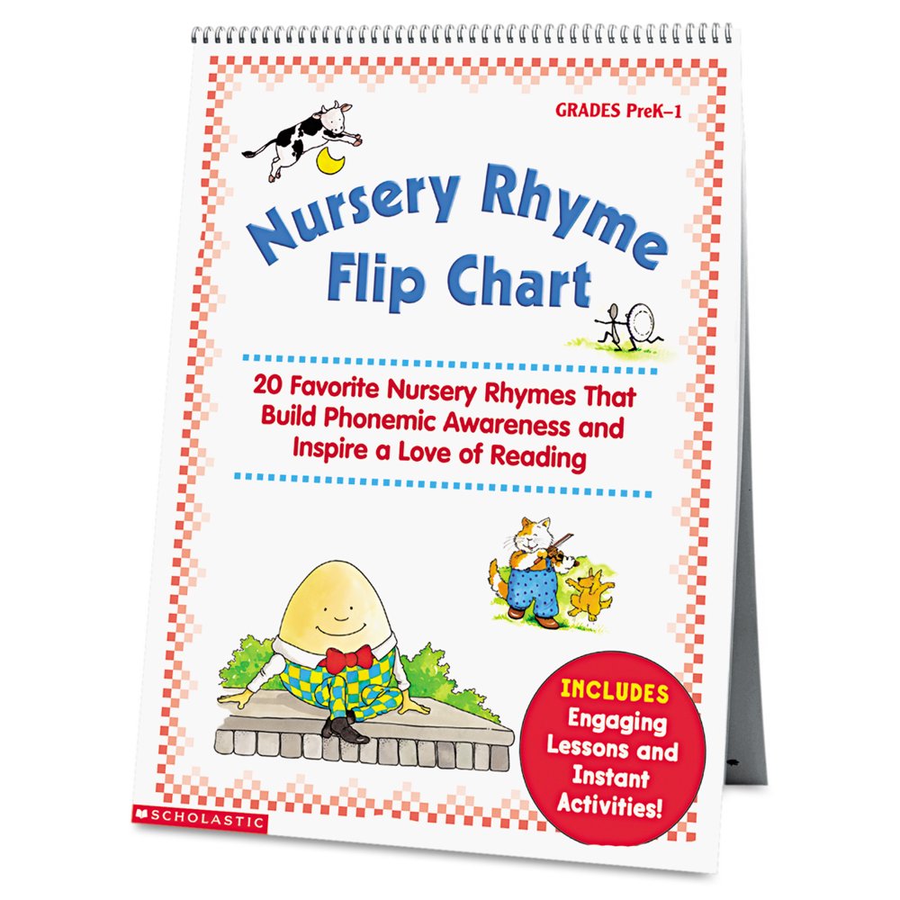 Scholastic Nursery Rhyme Flip Chart, Grades PreK1, 20 Pages Walmart