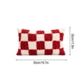 thumbnail image 3 of Latrodar Modern Pillow Red Festive Cushion Upgraded Backrest Pillow Set White 6x10 Inch Home Decor, 3 of 5