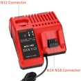 thumbnail image 4 of HOZVOMI Intelligent Fast Battery Charger for 14.4V 18V Lithium-Ion Tool Batteries, 3A Max Charger with LED Indicator and Protection, 4 of 9