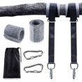 thumbnail image 1 of Correas para Hamaca, 2 Juegos de Correas para Columpio Colgantes de Alta Resistencia 2x150 con Anilla en D y cojín más Grueso, Dos Ganchos de mosquetón Carga máxima 500 kg para Hamaca y jardín, 1 of 1