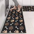 thumbnail image 2 of Kitchen Rugs Sets Of 2,Paw Prints and Bones Anti Fatigue Kitchen Mat Rugs Non Slip Washable,Decorative Kitchen Floor Mats for Kitchen,Sink,Laundry,17"X47", 2 of 5