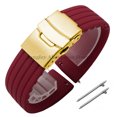 thumbnail image 3 of Correa de reloj de silicona de liberación rápida de 18 mm, 20 mm, 22 mm y 24 mm para Huawei Watch Gt2/3/4 de 46 mm para Fossil y Seiko, correas deportivas de goma, 3 of 5