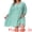 Green, variant on Plus Size Drawstring V Neck Babydoll Midi Flowy Dress 1X Orange