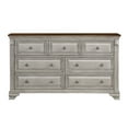 thumbnail image 5 of Traditional Two-Tone Bedroom 5pc Set King Bed Dresser Mirror Nightstand Chest Wooden Bedroom Furniture, 5 of 7