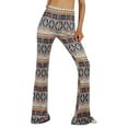 thumbnail image 5 of Blotona Women Juniors Boho Vintage Stretchy Bell Bottom High Waist Flare Pants Hippie Baggy Wide Leg Palazzo Trousers, 5 of 9