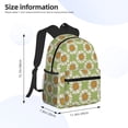 thumbnail image 3 of Haiem Daisies Flowers Lightweight Backpack for School, Classic Basic Water Resistant Casual Daypack for Travel with Bottle Side Pockets, 3 of 7