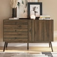 thumbnail image 2 of BELLEZE Sideboard Kitchen Buffet and TV Stand - Annett (Dark Walnut), 2 of 7