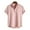 Pink, variant on EQWLJWE Workout Shirts for Men's Casual Loose Turn Collar Print Contrast Geometric Short-Sleeved Button Down Shirt Top Blouse for Tennis Basketball