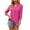 Hot Pink, variant on WXLWZYWL Women'S Summer Casual Short Sleeve Tops V-Neck 3/4 Sleeve Loose T-Shirt Tops Short Sleeve V-Neck Tops/Shirts