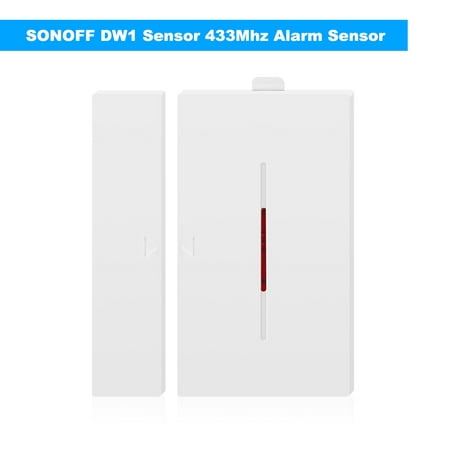 SONOFF DW1 Sensor 433Mhz Door Window Alarm Sensor Wireless Automation Anti-Theft Alarm Compatible With RF Bridge For Smart Home Security Alarm (Best Wireless Home Automation)