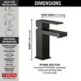 thumbnail image 6 of Delta Modern Project-Pack Bathroom Faucet - 567LF-BLGPM-PP - Matte Black, 6 of 6