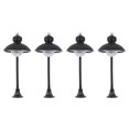 thumbnail image 2 of Streetlight Ornament Miniature Light for Decoration 4Pcs Black PVC, 2 of 5