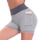 thumbnail image 1 of MKLEKYY Leggings deportivos para mujer, pantalones de yoga de cintura alta fruncidos y elásticos para entrenamiento, 1 of 4