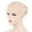 Beige, variant on Satin Hair BonnetWomen's Pile Hats Solid Color Muslim Toe Caps Pleated CapsHair Wrap
