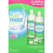 Opti-Free PureMoist with 2 Lens Cases 14 Ounce - 2 Pack