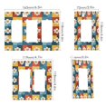 thumbnail image 2 of Yayeee Rocker Switch Wall Plate 1-Gang 4.6"x2.9" Home Decorative Outlet Cover, Yellow Checkered Daisy, 2 of 6