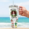 thumbnail image 5 of OMG Santa Christmas Movie Tumbler 40oz with Handle, Elf Christmas Stainless Steel Travel Coffee Mug, Christmas Gifts for Men Women TV Show Lovers, Insulated Double Wall Thermos, 5 of 6