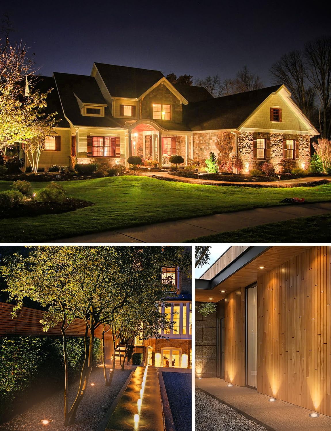 SUNVIE 12W Low Voltage Landscape Light Anti-Glare Well LED In Ground Outdoor Lighting for Yard