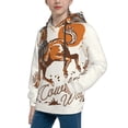 thumbnail image 2 of Daiia Cowboy Riding Horse for Boys Fashion Hoodies & Sweatshirts with Kangaroo Pocket,Hooded Sweatshirt for Kid, Breathable& Moisture Wicking-Medium, 2 of 6
