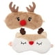 thumbnail image 1 of 2 antifaces para dormir de peluche de alce navideño adorables para dormir., 1 of 7