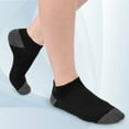 thumbnail image 3 of Loritta 18 Pairs Mens Ankle Socks Size 6-12, Low Cut Men's Socks Value Pack Breathable Black, 3 of 6