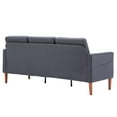 thumbnail image 5 of Ktaxon 3 Seat Couch Mid Century Fabric Sofa with Wood Legs, Comfortable Sofa Couch for Small Apartment Living Room Bedroom Dark Grey, 5 of 10
