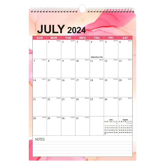 Shisuyan Monthly Calendar Wall Calendar Multi Colored Paper 1Pcs 17In X 12In