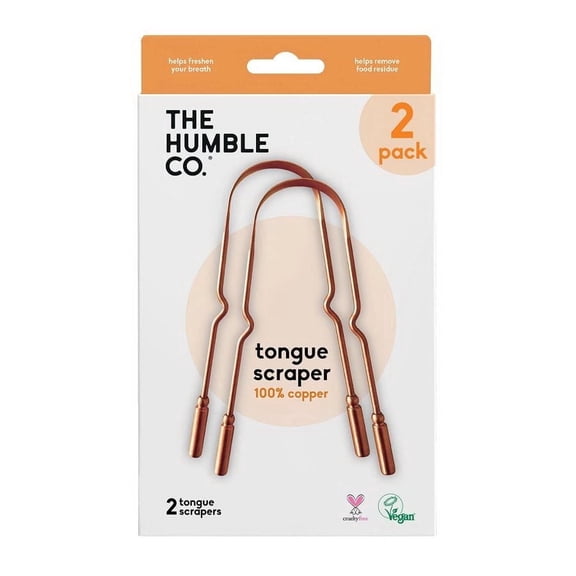 The Humble Co Copper Tongue Scraper, Pack of 2