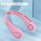 thumbnail image 2 of Miniventilador de cuello F14 sin aspas, color rosa, con batería de larga duración, 2 of 3
