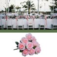 thumbnail image 2 of Ramo de flores artificiales Injueey 11 cabezas Rosa Tela de seda 38cm, 2 of 6